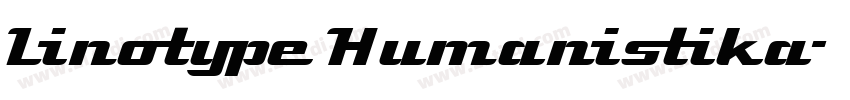 Linotype Humanistika字体转换